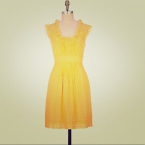 Moulinette Soeurs Yellow Dot Dress- Anthropologie